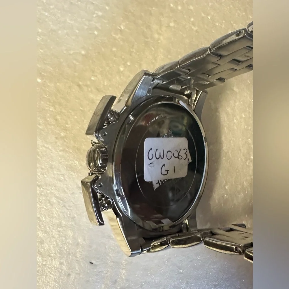 Guess Apollo Watch -‎ Men's Watches in Silver Gold - Buckle STYLE GW0063G1 NWOT